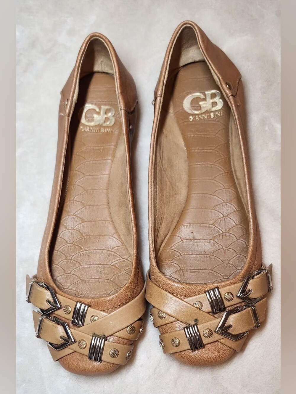 Gianni Bini "Gramercy" Leather Ballet Flats Size 7